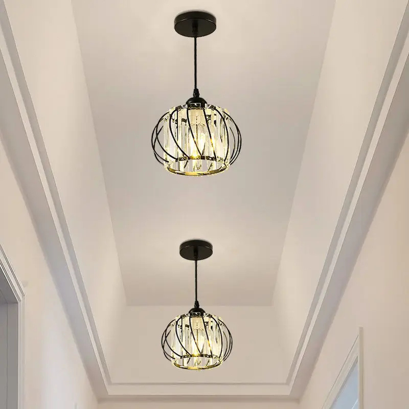 modern led crystal chandelier ceiling lamp no electricity needed battery free   for living room bedroom dining room hallway decor details 3