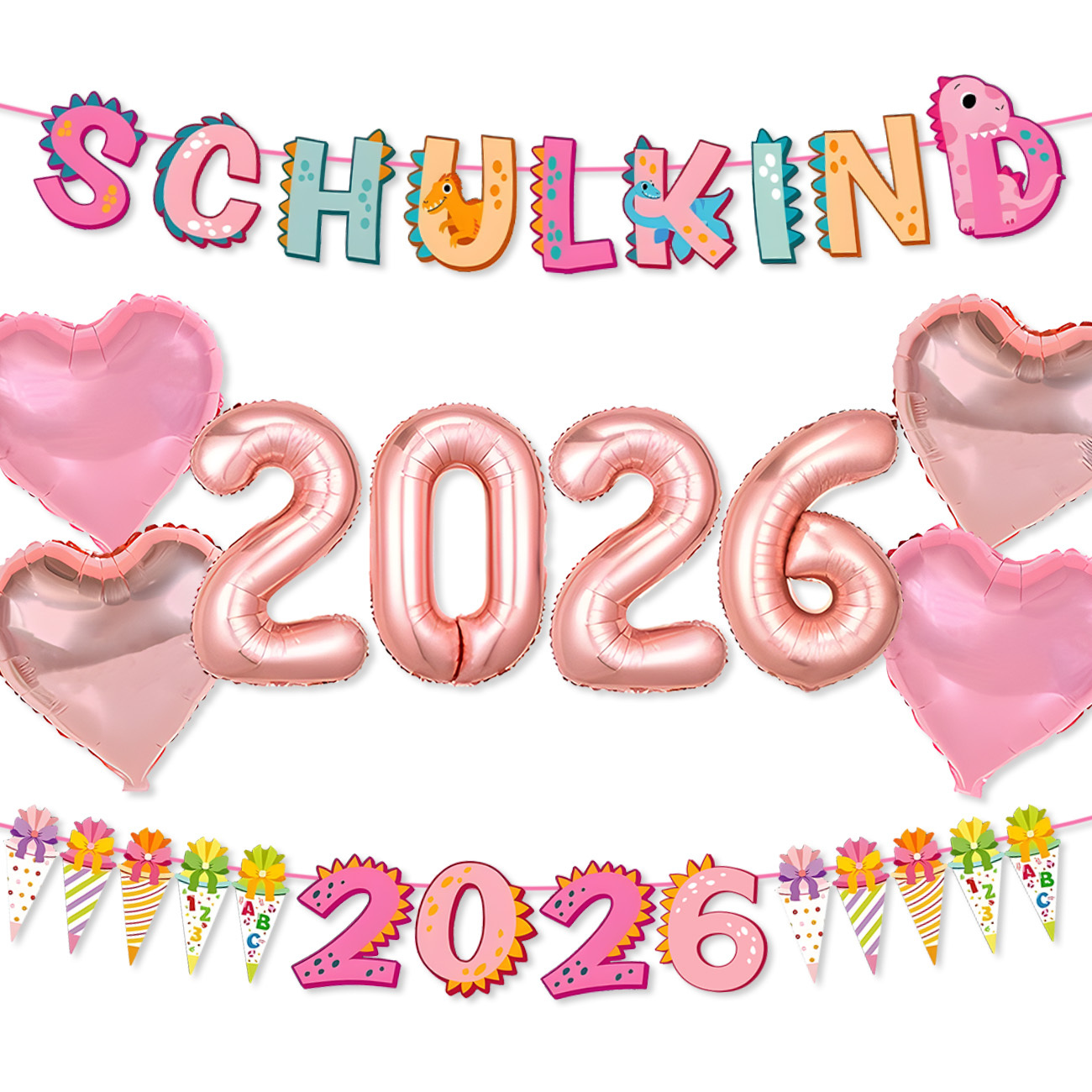 Image of School Child 2026 Decorative School Garland Sugar Bags Garland First Day Of School Girl, First Day Of School Decor, Mermaid Decor Girl Set, Cake Decor First Day Of School Schoolchild Banner