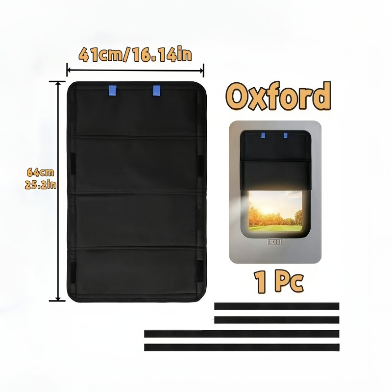TEMU 1 pc Couverture Pare-Soleil d'Intimité, Pare-Brise de Camping-Car Facile à Installer avec Ruban Adhésif et Magique à Détacher, Pliable pour