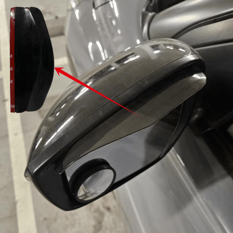 E-shop 2er-Set Auto Rückspiegel Silikon Regenschutz, Unverzichtbar für Regentage, Windschutzscheibenabdeckung, Kompaktes Design, Praktische Lösung,