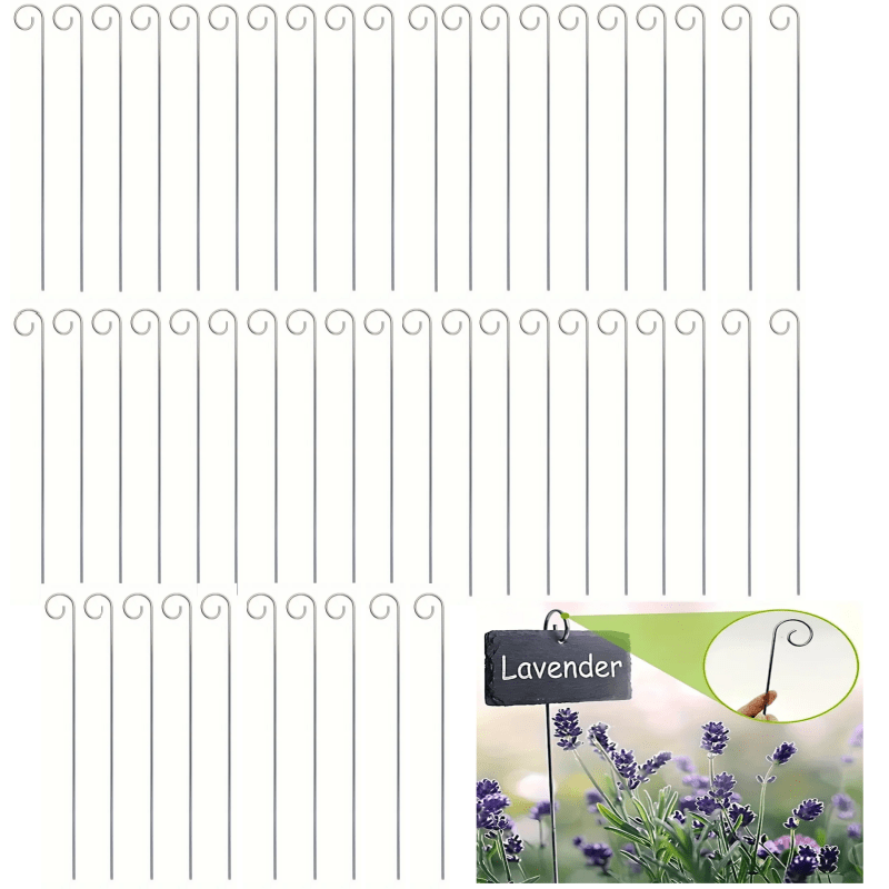 25/50 Stück Multifunktionale Metall Pflanzenschild Stange * für Gartenarbeit, Gemüsegarten, Garten * Schaf* für Innen und Außen, Blumen Pflanzen Boden* Schild Stange