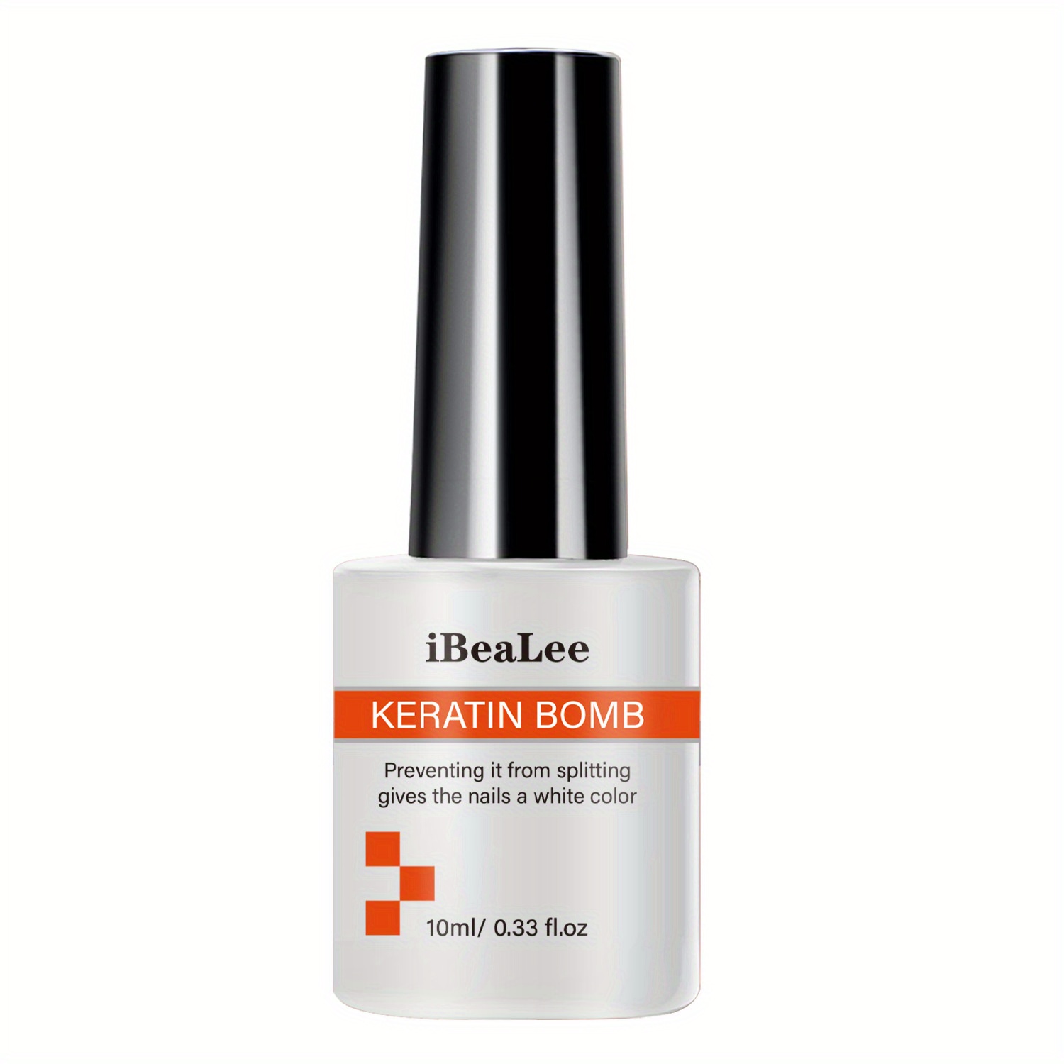 1 Ibealee Keratin & Vitamin C Nail Polish - & Hydrating Base Coat With Glow, Formaldehyde & - Strengthener, Polish For, , Soft Nails - 10ml/0.33fl.oz, For Types