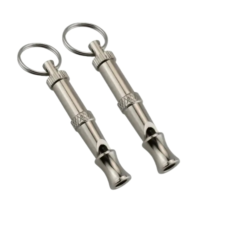 TEMU 2pcs High Frequency Technology Pet Training Whistle, Portable Dog Training Whistle With Adjustable Sound
