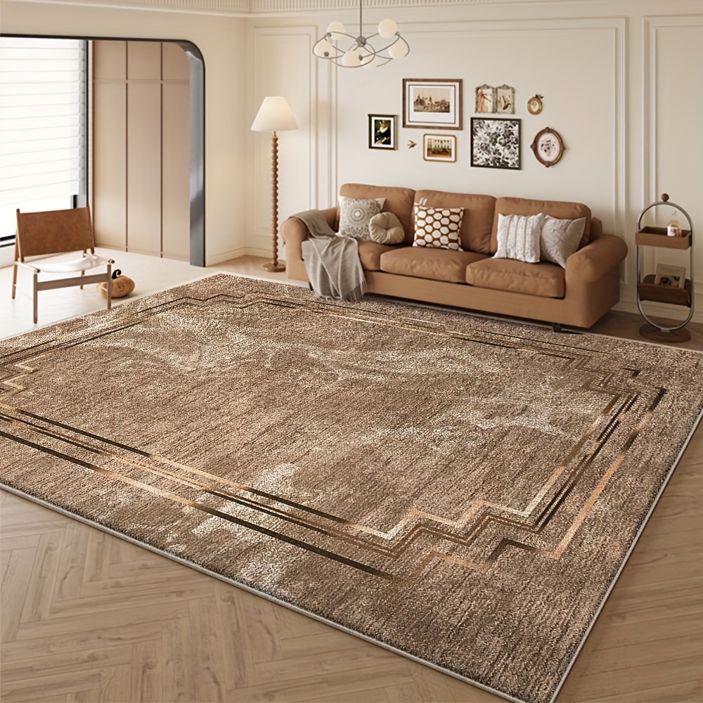TEMU A Vintage Floral Carpet For The Living Room Entrance, Suitable For The Floor Under The Sofa And Coffee Table, Featuring A Luxurious And Elegant