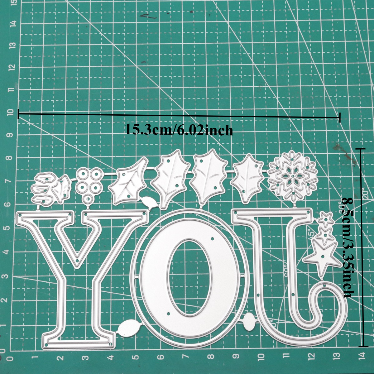 TEMU Metal Cutting Mold For Christmas Joy Letters, Planner Knife Mold Material, Book Cutting, Embossed Knife Mold, Metal Mold For Crafts, Die-cut