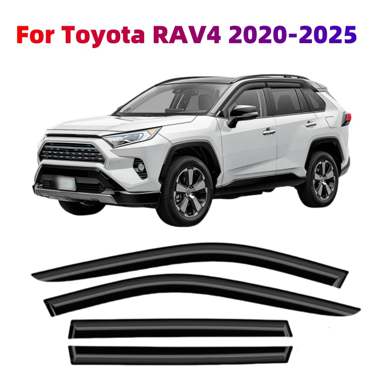 TEMU Suitable For Rav4 2020-2025 Car Accessories: Window Sun Visors, Rain And Sun Protection Panels, Air Vent Deflectors, Waterproof Panels,