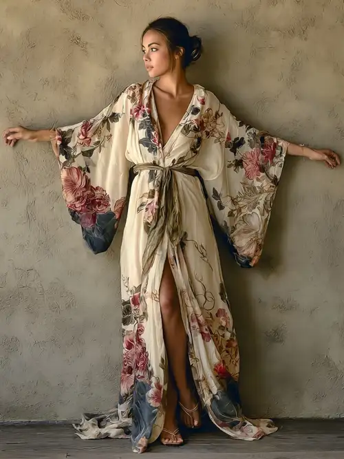 silk kimono robe long sold on Temu United States silk kimono robe long sold on Temu United States
