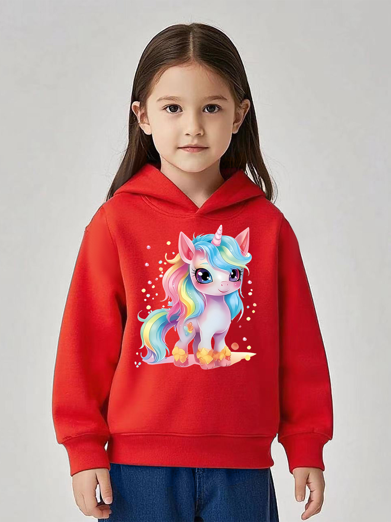 Sweat-shirt à Capuche Licorne Pour Femme Et Fille - Manches Longues, Coupe Confortable - Tailles S à XL