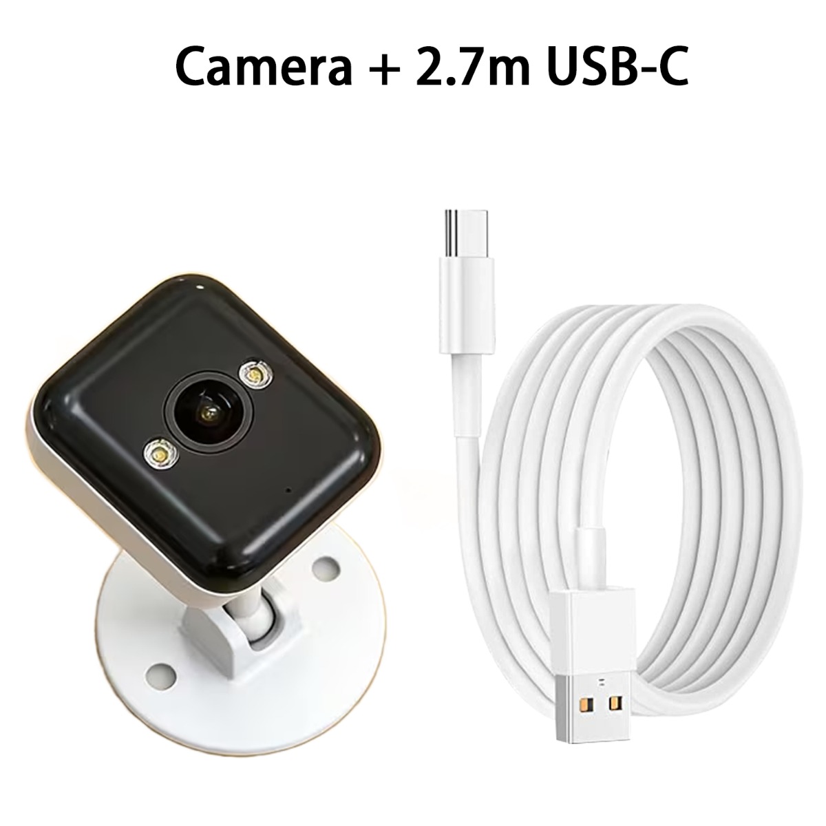 TEMU Indoor Outdoor Camera Fhd Detection Night -in Hotspot No Wifi Needed Close .4g View App-controlled Local Recording Wall-mounted 1pc