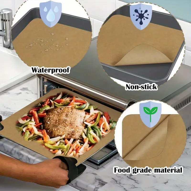 120 sheets 12 inch air fryer parchment paper squaresnon stick baking disposable paper liner compatible with sp101 sp201 sp301 sp351 pre cut unbleached parchment paper for Product details 4