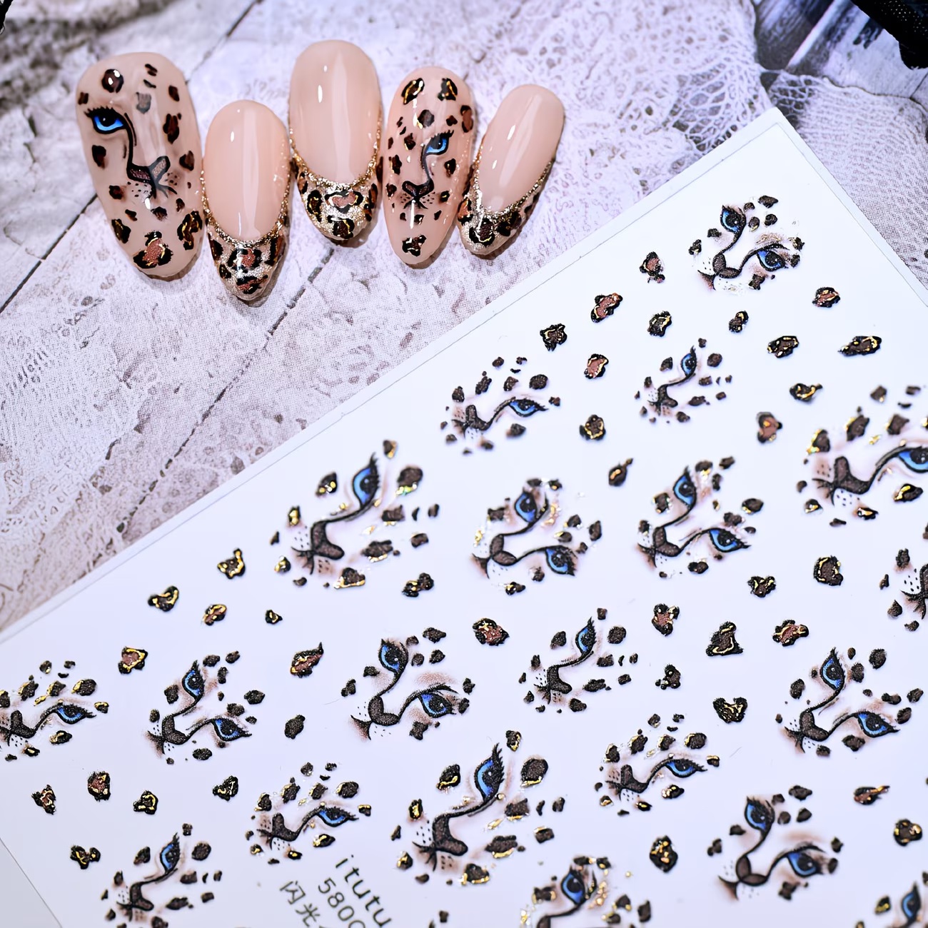 Leopard Print Nail Stickers