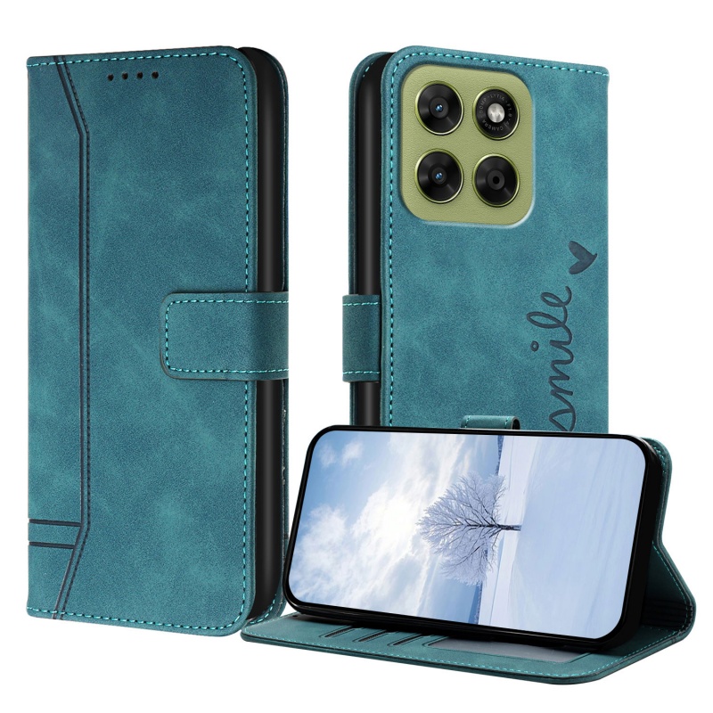TEMU Phone Case: Light Luxury Vintage Side- Flip Cover Suitable For Moto G57/