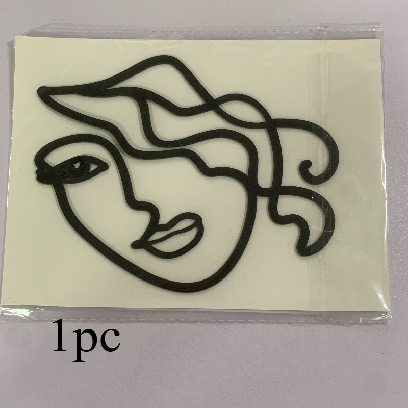 1pc Romantic Acrylic Face Cake Plaque, Party/birthday Banquet Premium Cake Top Decoration