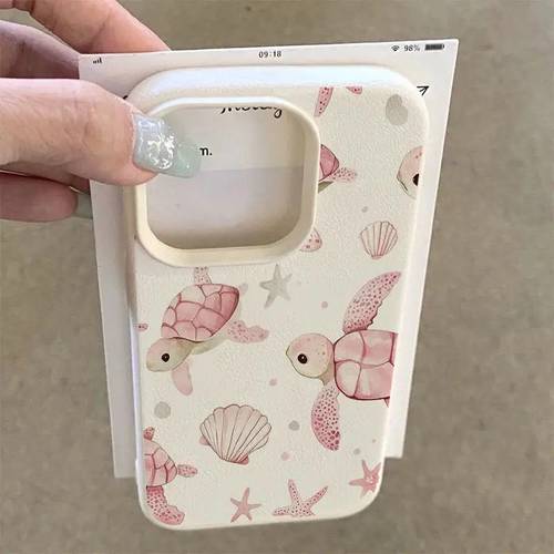 phone case 1pc cute shell lychee pattern soft phone case suitable for iphone 17 16 15 14 13 12 11 pro plus xs xr x 8 7 se 2020
