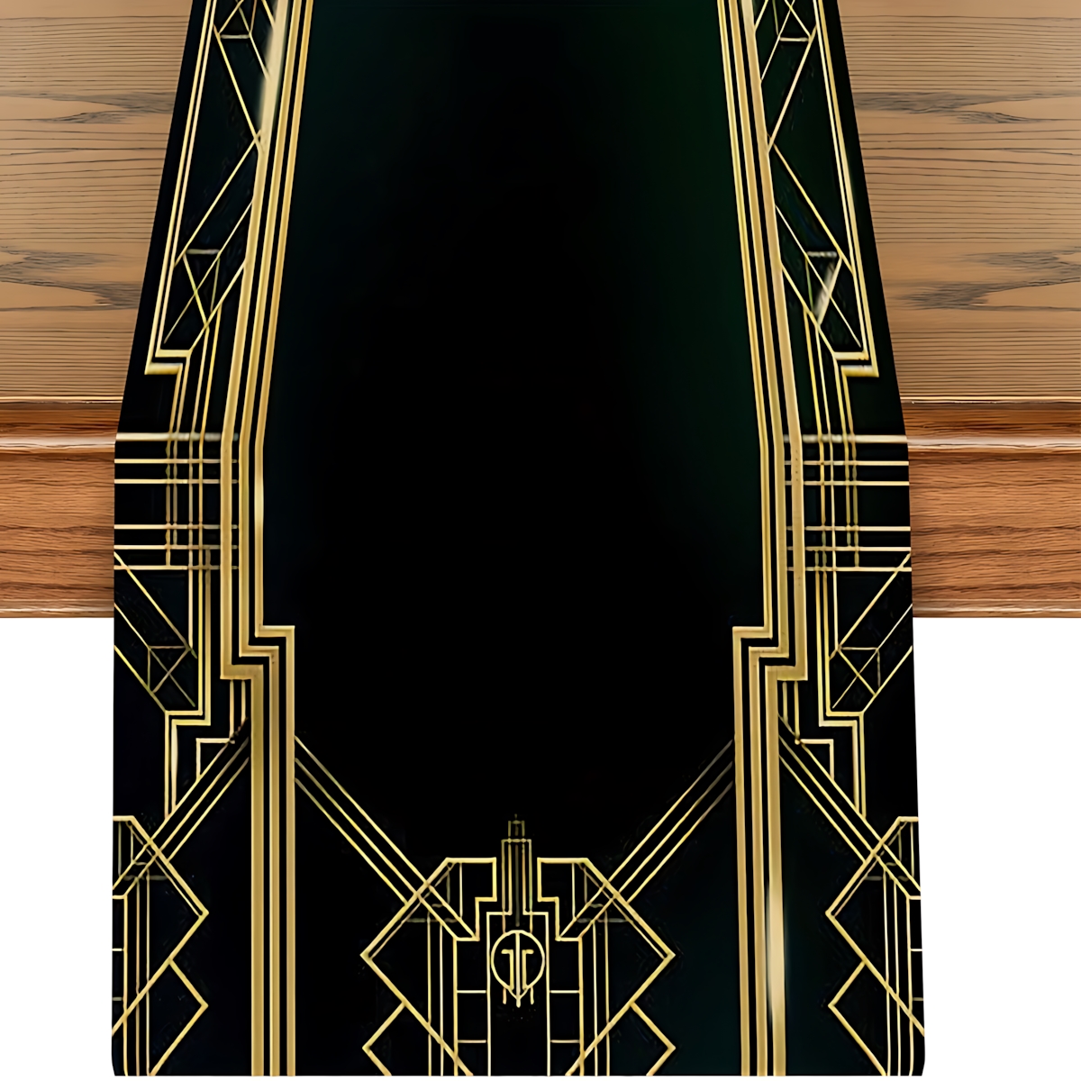 TEMU 1pc, Chemin de table imprimé style Art Déco, Nappe de table à manger, Table basse de salon, Réunions de famille, Banquets air, Décoration