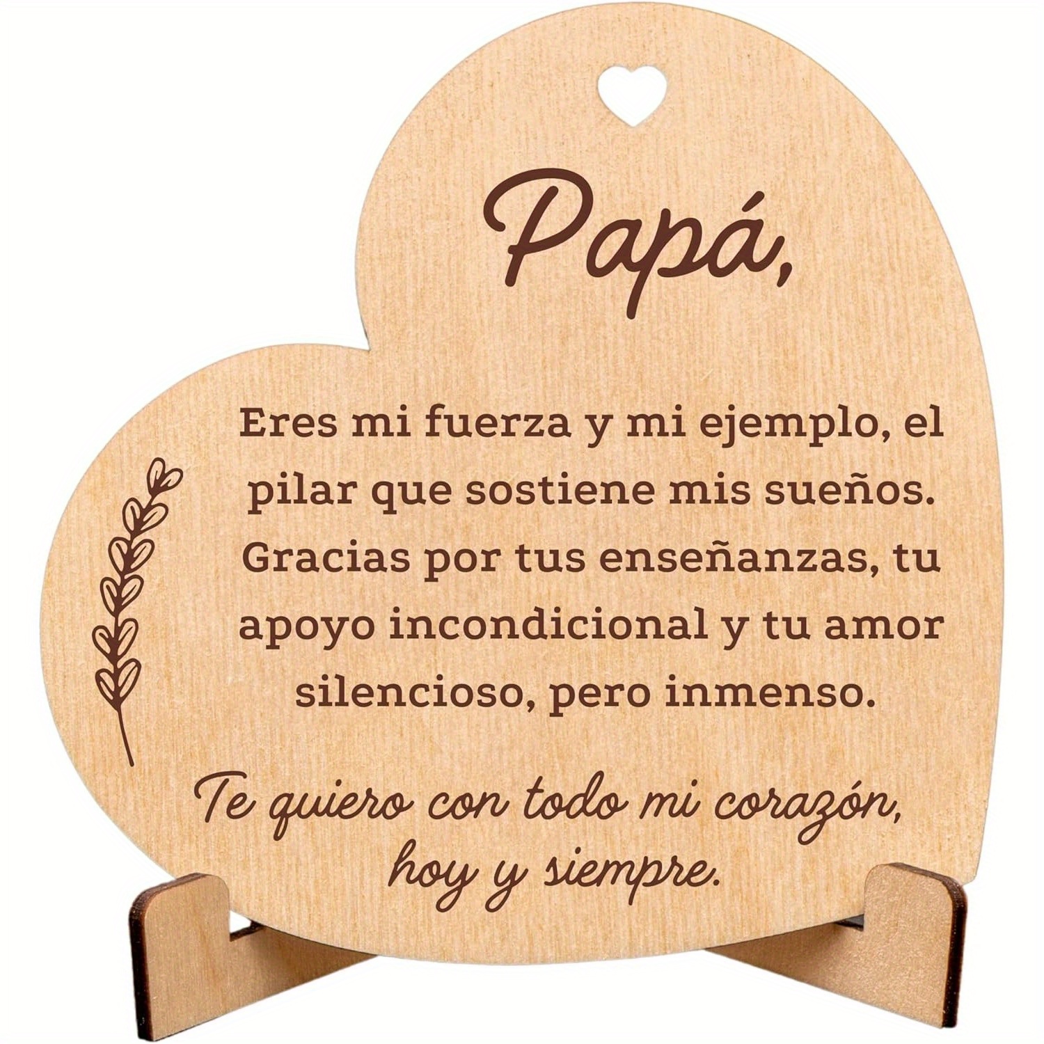 TEMU 1 placa decorativa y adornos que expresan en español para - un regalo único a para , ideal para , placas de agradecimiento, recuerdos de