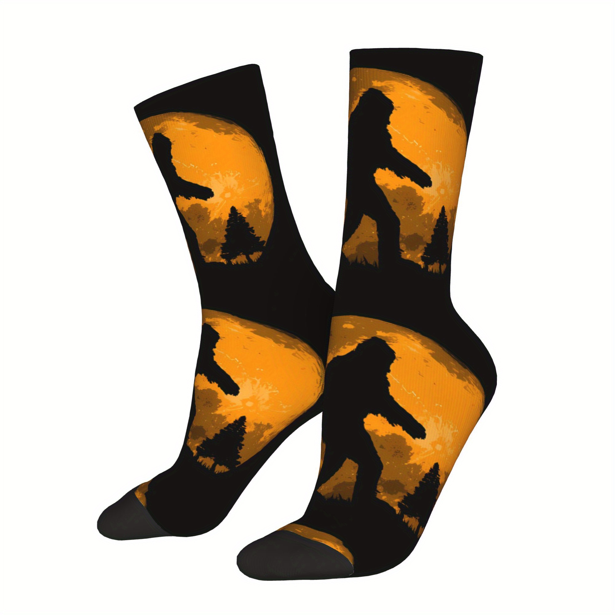 

Men's Novelty Sasquatch Socks - Breathable, Comfortable Polyester For Wear