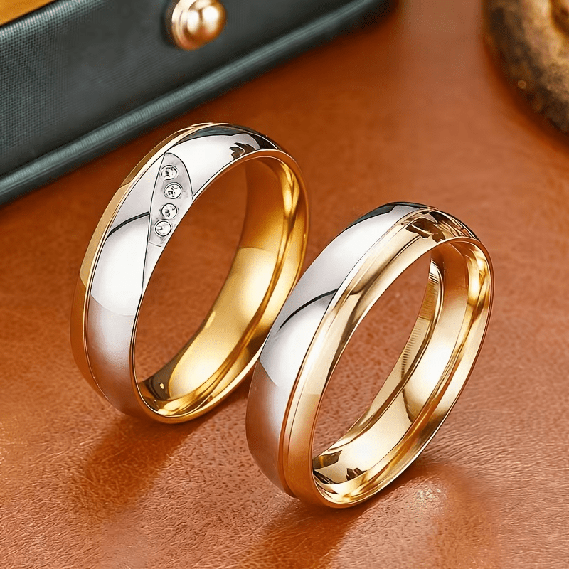 Luxury Tungsten Rings for Men and Women with Artificial Gemstones