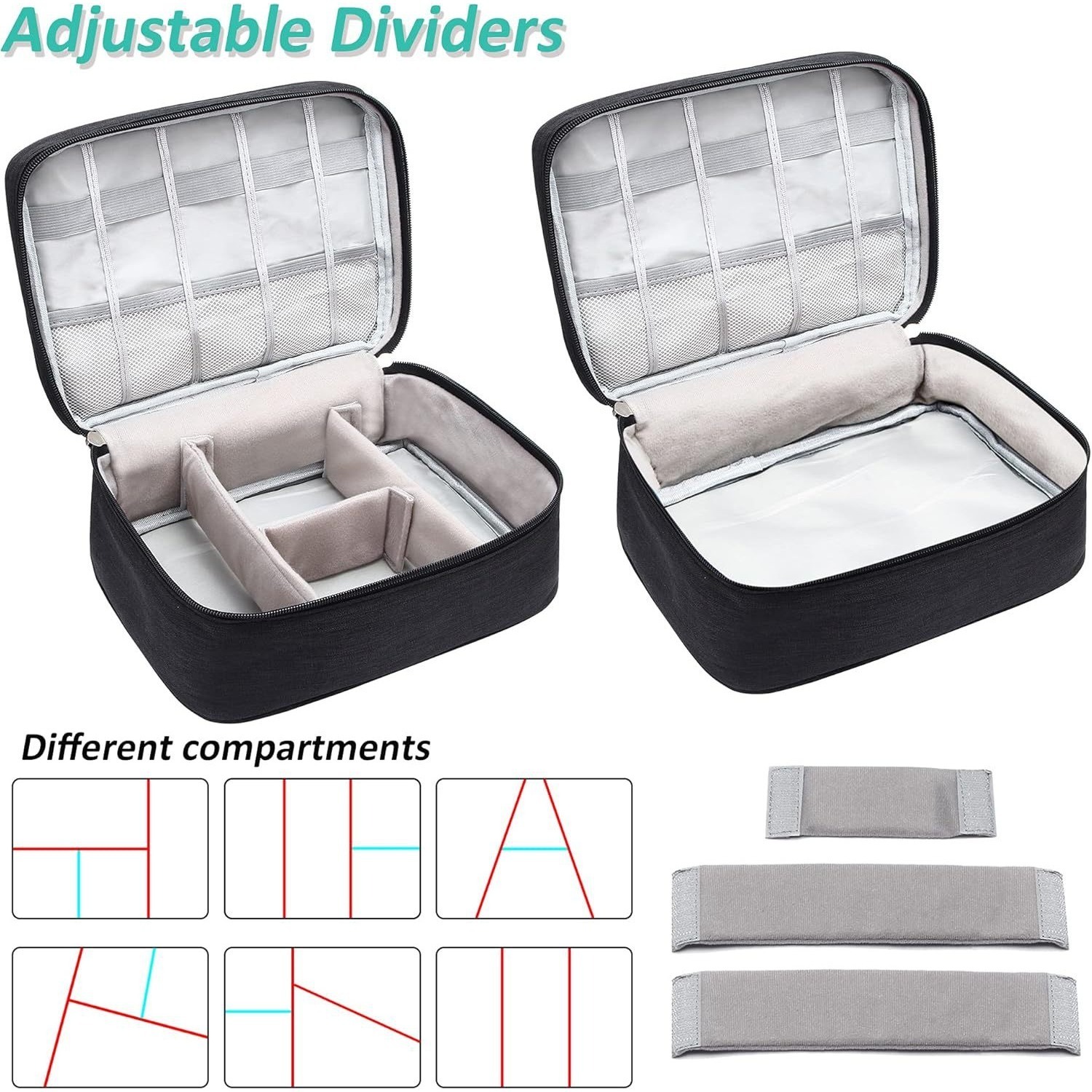 E-shop Professionelle Friseur Werkzeugtasche - Organizer mit Reißverschlussfächern für Friseure, Tragbarer Haarstyling Organizer, Geeignet für Scheren