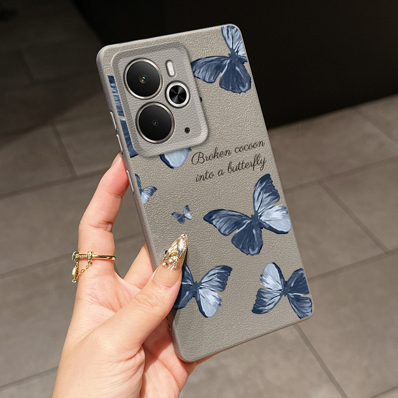 imagen del artículo     antigolpes, resistente a arañazos y caídas de cuero sintético tpu   para realme 15, 15 pro, 14, 14 pro, 14 pro plus, 13 pro plus, 12,  , 12 pro plus, 11, 11 pro, 9 pro+ - cubierta artística con diseño texturizado, carcasa flexible e inteligente