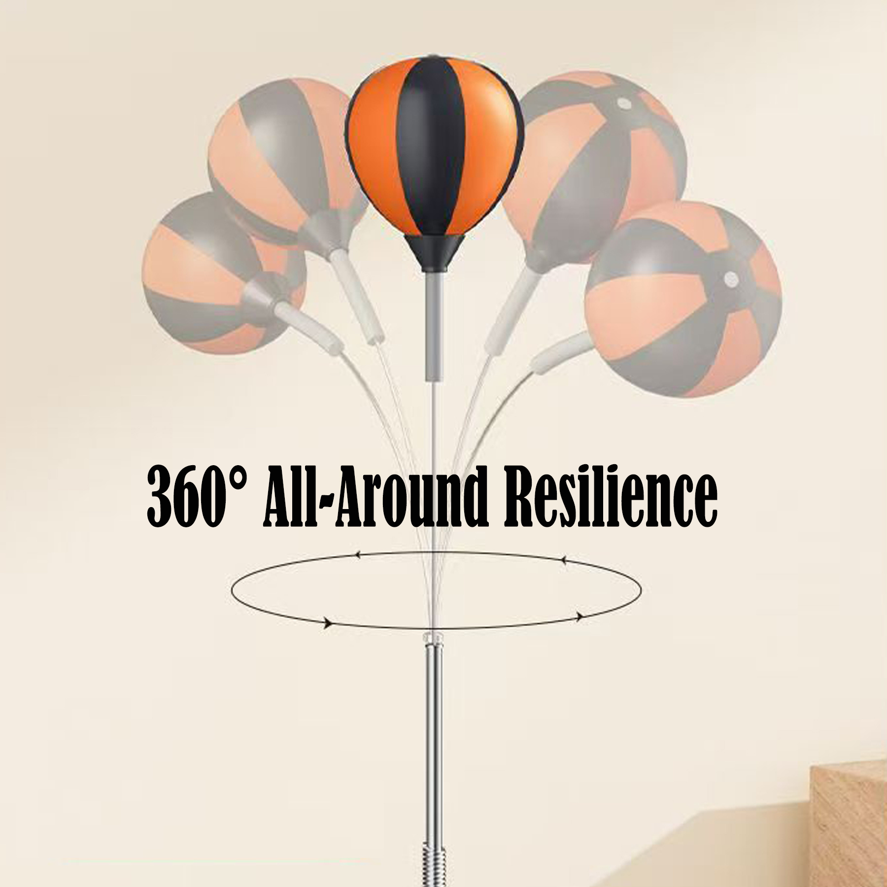 室内搏击沙袋，家用拳击柱 - 多层防护稳固抗打 柔软亲肤耐击打 高度 140-170cm 可调 适配大理石地面 释放压力 健身训练 不倒翁沙袋、速度球靶、成人训练袋、室内健身柱 oz006-01-g6 商品详情 5