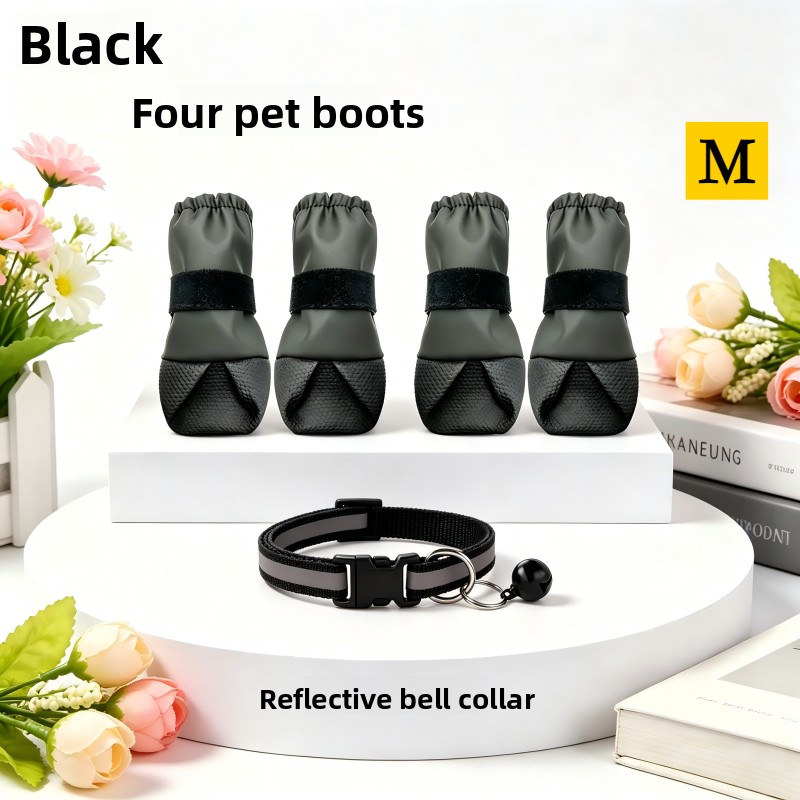 Pet Walking Outing Set with High-Top Pet Boots