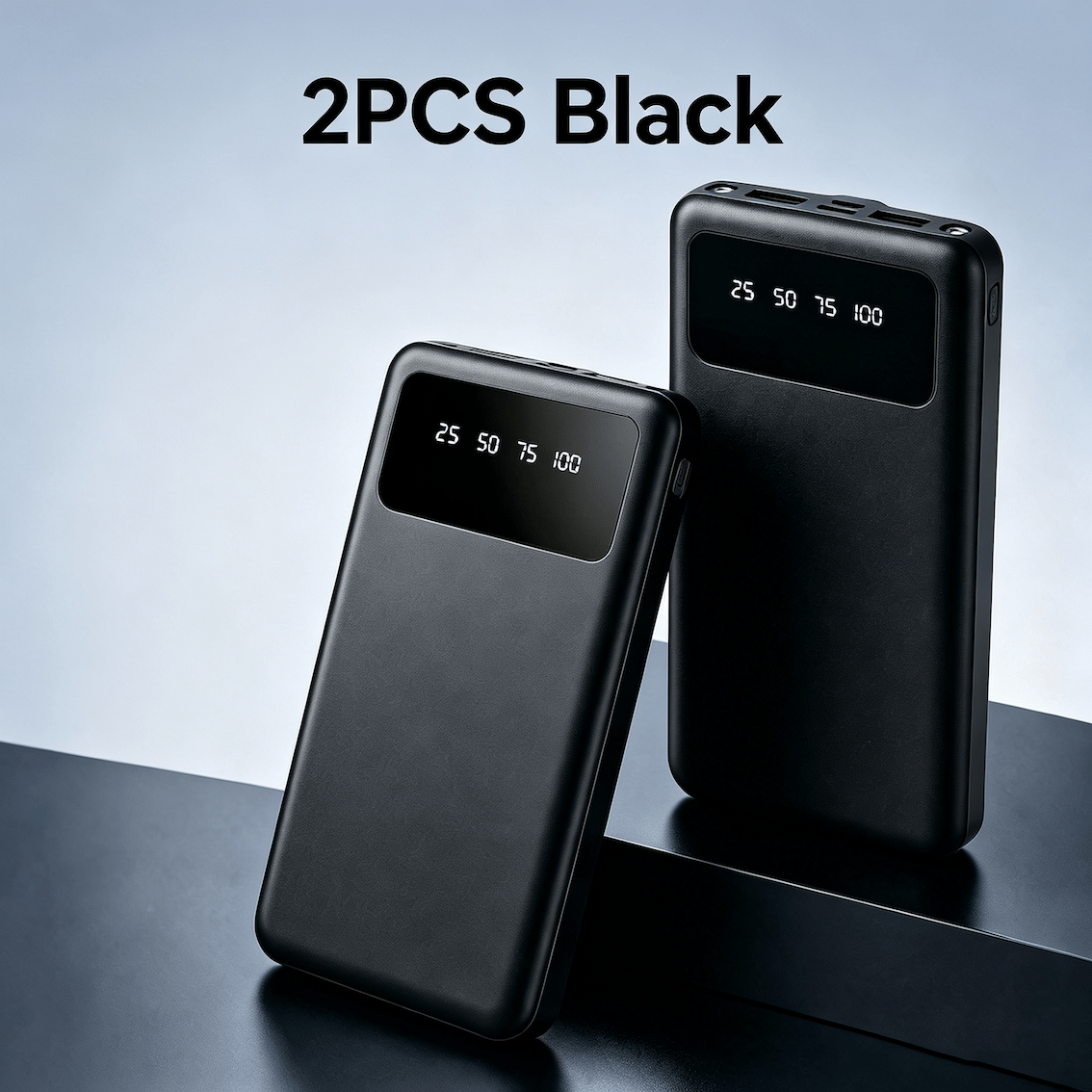 TEMU Power Bank Compatta Premium pezzi 20000mAh, Batteria Esterna Portatile con Display a LED e Uscita, 3 Colori Disponibili: , , e , Caricatore
