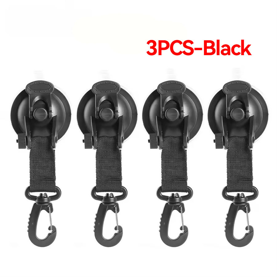 Random Color Heavy-duty Windproof Suction Cup Hooks - Multi-functional Camping And Car Mounted Tent Hooks With , Durable Abs Material For Outdoor Camping, Car, Tent, And Home Use, Camping Additions