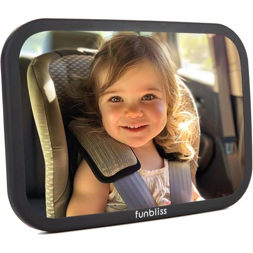 baby car 2 pack car window shades upf 50 wide angle convex for baby rear facing 360 degree adjustable easy assembly free