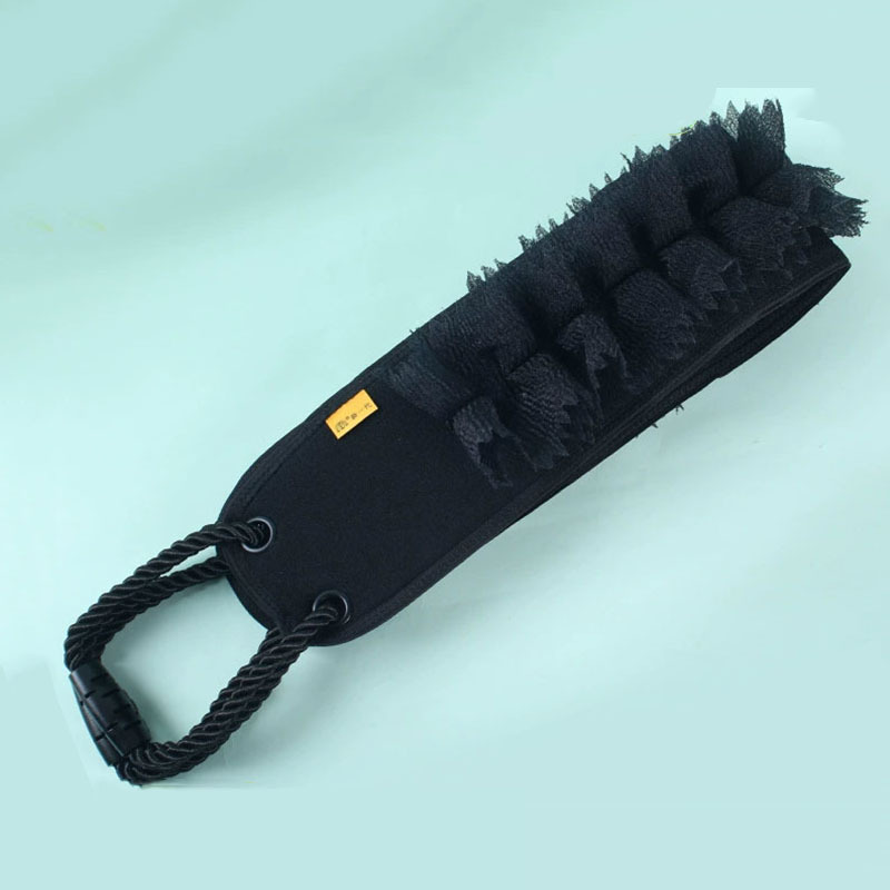 TEMU 1pc 36.4 Inch Extra Long Dual-sided Bath Scrubber With Ergonomic Handle - Exfoliating Back Scrubber For Shower & Body Care, Durable Loofah &