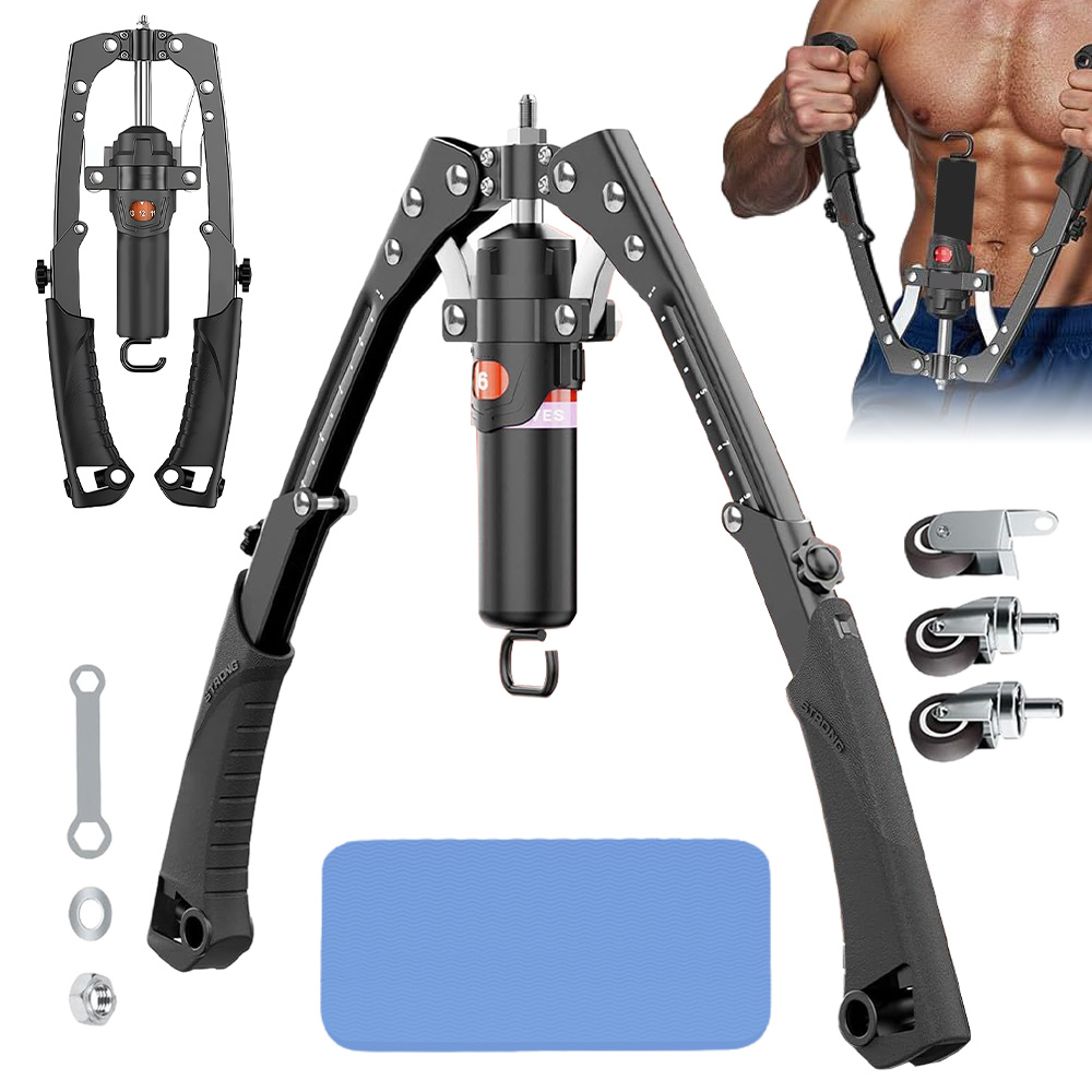 Image of 3-in-1 Arm & Chest Trainer: Full Body Workout Machine Suitable For Home Gym, Compact Strength Training System With Hydraulic For , Chest, Back, Legs & - -one Fitness Equipment For