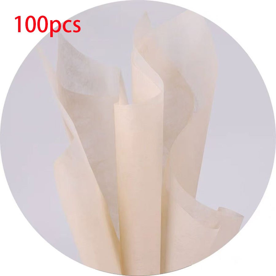 TEMU Confezione da 100 fogli di carta da regalo velata latte a Y, carta foderina per bouquet, carta da regalo impermeabile latte per fiori, carta