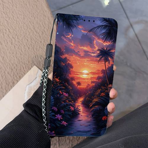 item picture phone case 2d flat printing wallet case with card slot and stand pattern flip cover for redmi 10 india 10 2022 10 5 power 10a 10c 10x 4 prime 5 a 12 12 5g 12c 13 4g 5g 13c 13c 5g 9 9a 9at 9c