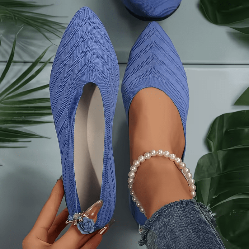 New Women's Casual, Stylish, Versatile, Pointed-toe Slip-on Flats., Women Shoes