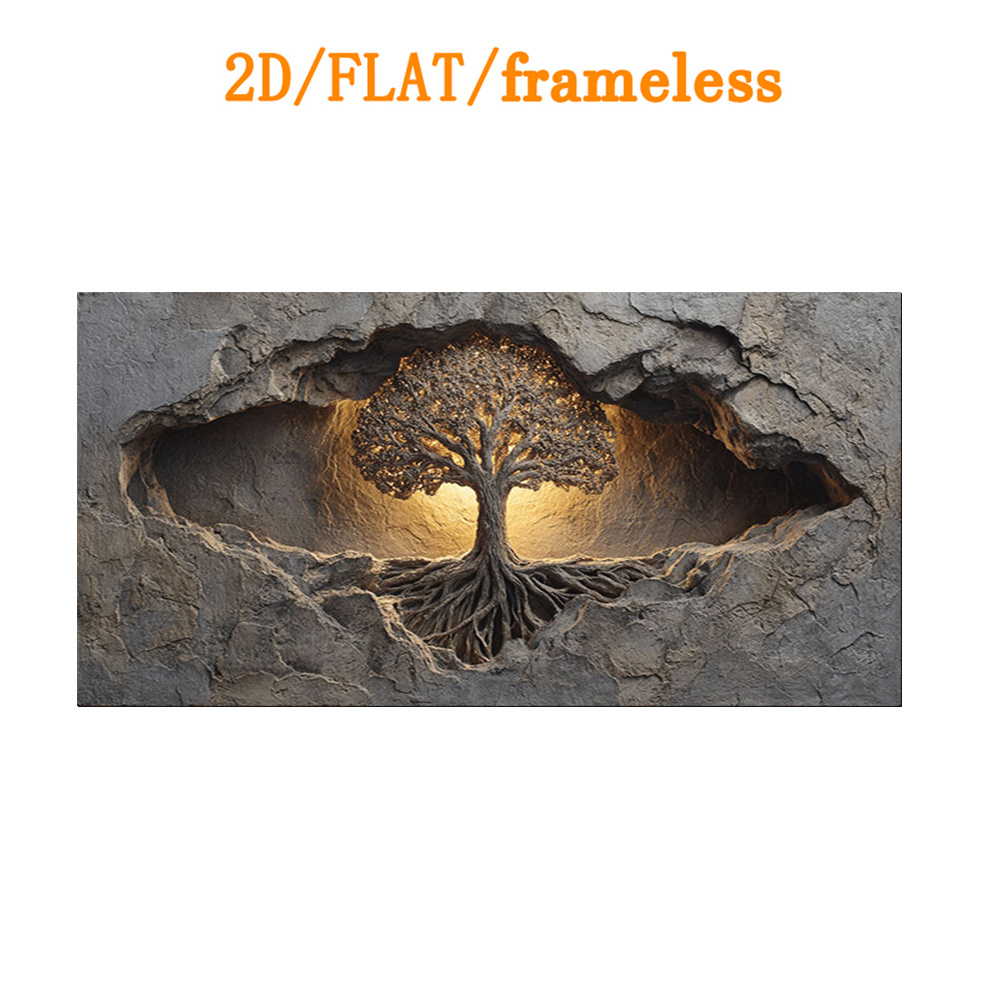 TEMU 2d Flat, 2d Flat, [2d Flat] 1pc Frameless Poster And Print, Canvas Poster - Home, Kitchen Supplies - Entrance Decorative Painting - Wall Canvas