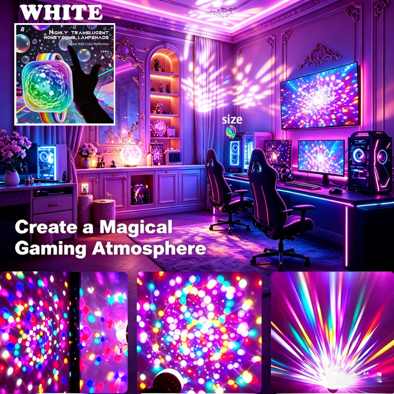 TEMU 3pcs Set (night Light, Wristband And Usb Cable) Usb Mini Night Light Led Light-up Bracelet, Portable Party Wristband Light With Suction Cup,