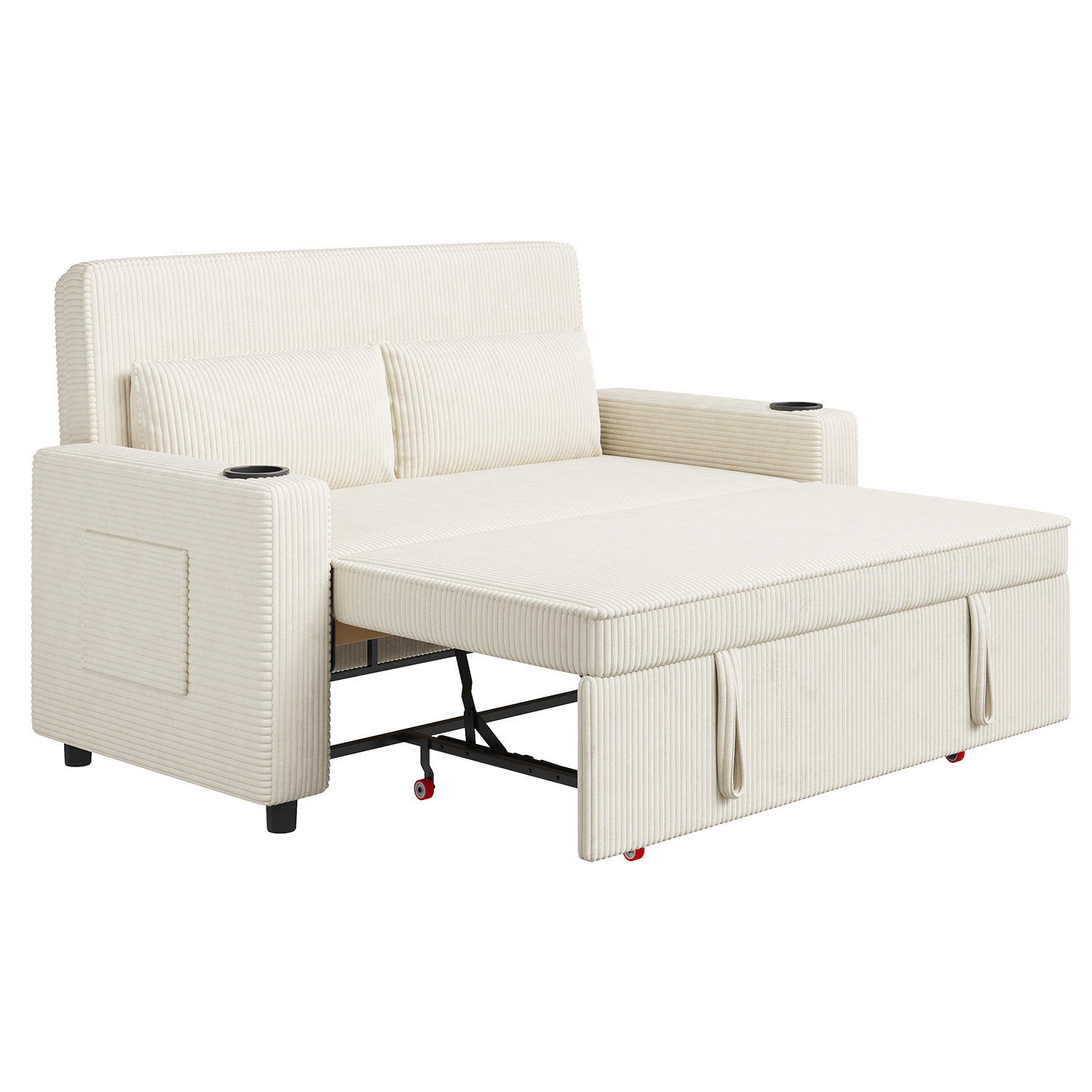 Storage Sofa Bed, L-shaped Sofa Bed, Three-seater Sofa, Pull-out Chaise Longue Sofa Bed, Compact Corner Sofa, Expandable Living Solutions For Families And Living Rooms, Dark