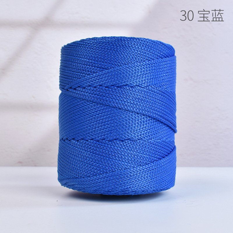 TEMU Corde Tressée en Polyester 3 mm X 229,51 mètres, Fil de Crochet , Corde en Polypropylène pour Sac de Crochet, Belle Couleur, Multi- pour