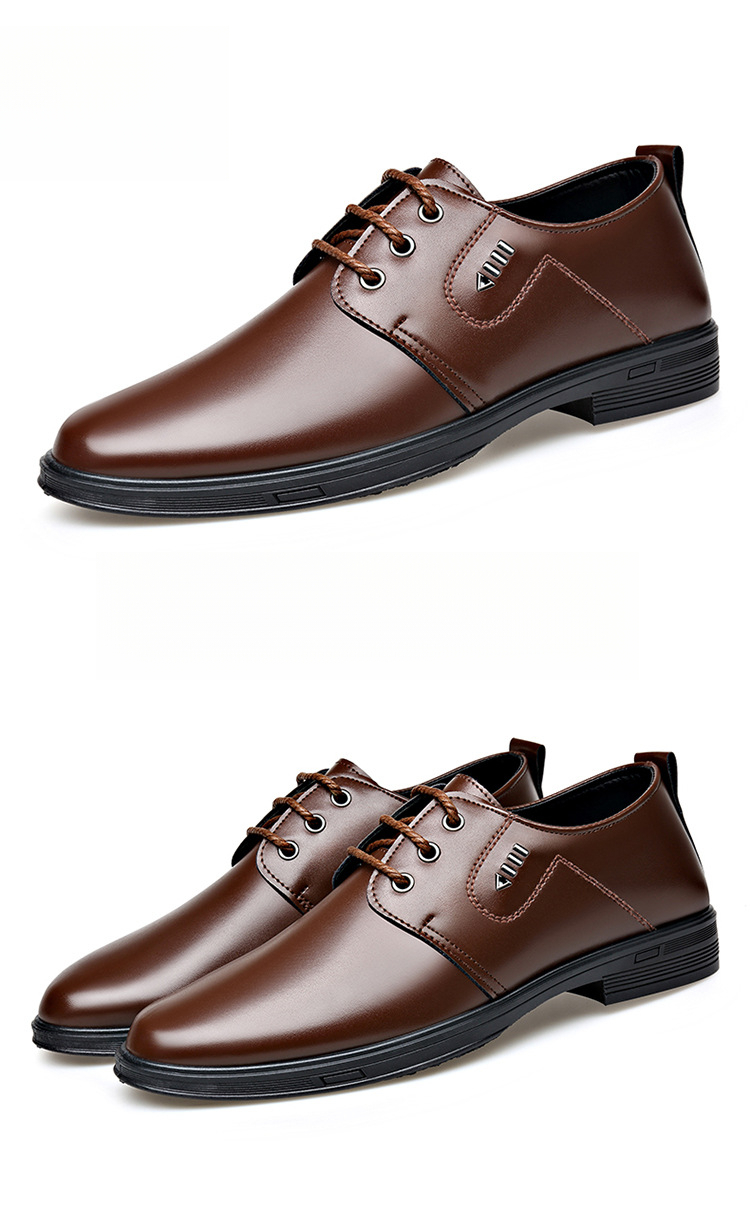 Chaussures polyvalentes pour affaires, déplacements, entretiens, mariage, chaussures de travail antidérapantes et résistantes à l'usure, chaussures de conduite à lacets, chaussures habillées pour hommes de style luxe léger