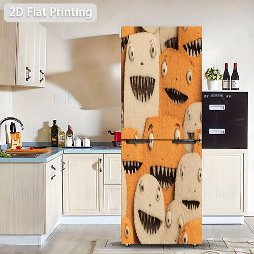1pc 2d wall stickers self wall stickers refrigerator stickers decorative stickers for kitchen walls and desktops cute and weird style easy to apply and remove a touch to your 2d flat