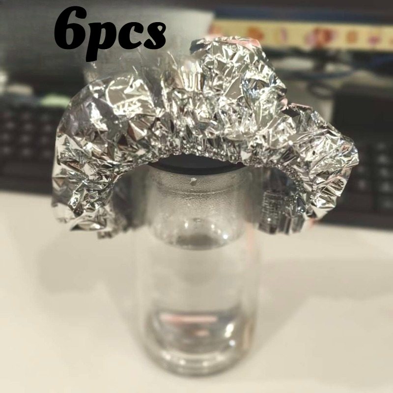 TEMU 6 pezzi Cappuccio per Capelli Profonda - Cappuccio per Capelli in Alluminio Riutilizzabile, Cappuccio per Bagno Capelli, Cappuccio per Bagno per