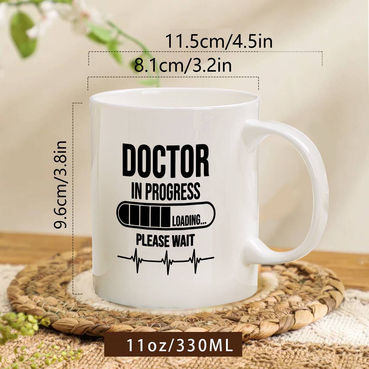 1  in progress ceramic coffee mug large heavy duty tea cup with handle humorous   in progress design   graphic unique novelty gift for     professionals hand wash only ideal for birthday christmas thanksgiving patient appreciation gifts holiday present healthcare workers 3