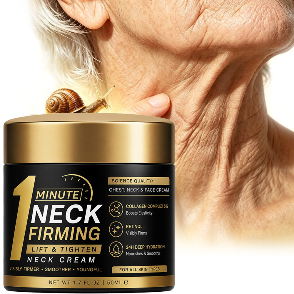 [1-minute Instant Tightens] Neck Cream, Enriched With Collagen, Retinol And Other . Moisturizing Ingredients, Instantly Smooth Wrinkles, Smoothens Neck, Skin Look And , Day And Night Cream