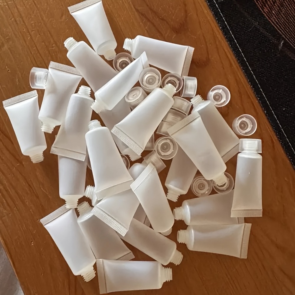 TEMU Ensemble de 25 pièces - Bouteille transparente à pression avec couvercle (0,17 litre), récipient rechargeable de taille de voyage, emballage