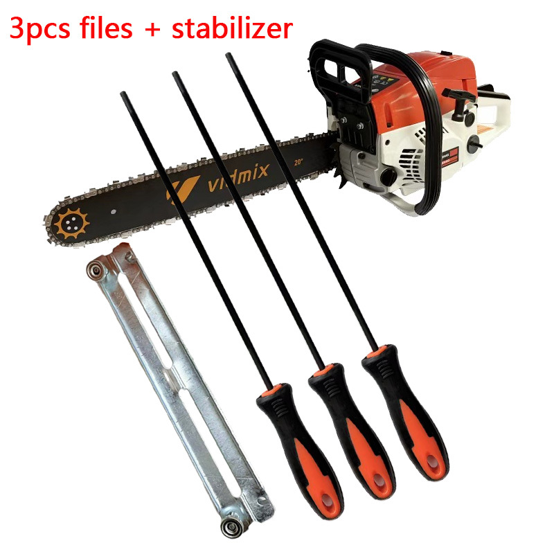 TEMU Kit de pour tronçonneuse, kit d'affûtage manuel pour tronçonneuses, outil de polissage rapide pour tronçonneuses, forgé en acier T12 de haute