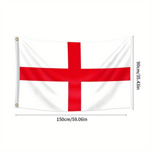 3x5ft 2x3ft 1x1 5ft durable polyester with st cross vibrant red indoor outdoor decor home accent flag traditional design durable polyester