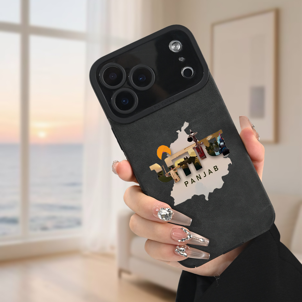 TEMU Phone Case - Light Punjab Map And Special Building Printed Suitable For Iphone 17, 17 Air, 17 Pro, 17 Pro Max, 16, 16 Plus, 16 Pro, 16 Pro Max,