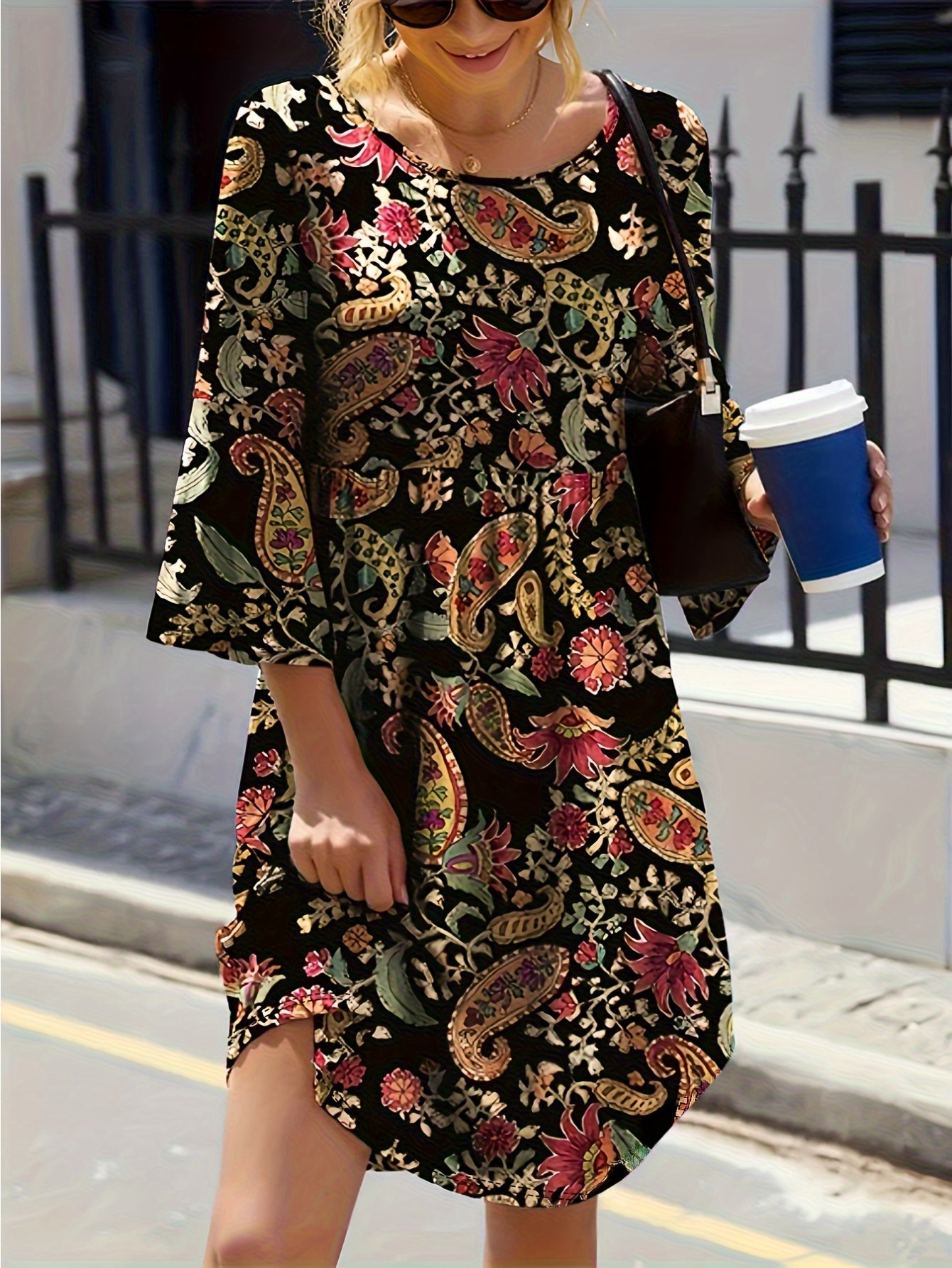 women fall dresses sold on Temu United States