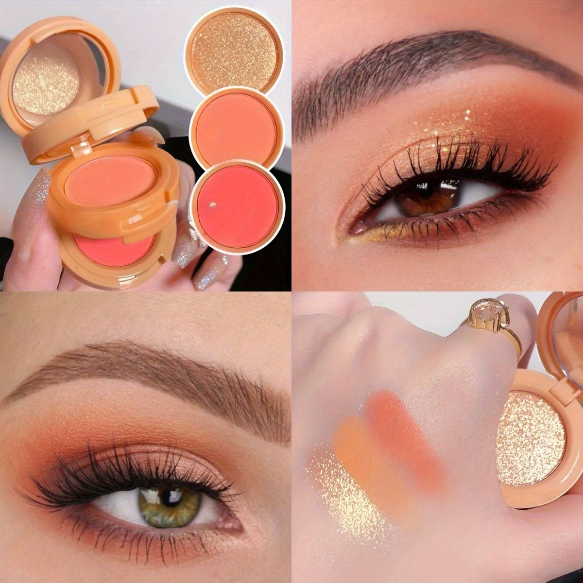 Lidschatten Palette Mit 16 Farben – Matt & Glitzer, Hochpigmentiert