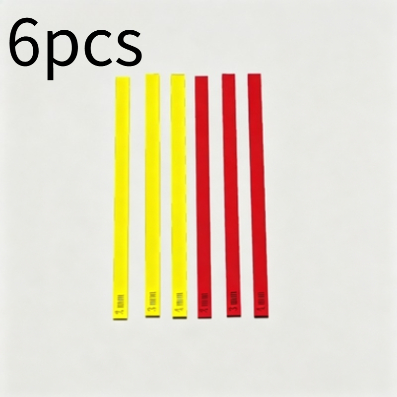 TEMU 6pcs Rolling Pin Thickness Guides, Marked 2/3/4mm Precise Scales, Suitable For Hand Pottery Clay Rolling, Pastry Shop Dessert Making, Baking